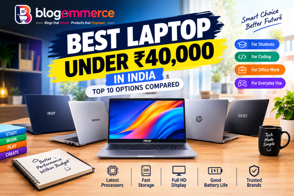best laptop under ₹40000? blogommerce