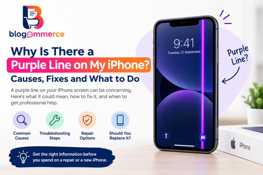 Why is there a purple line on my iPhone – causes, fixes and repair options